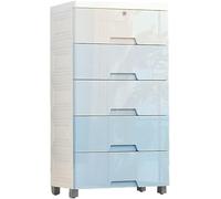 Armario De Almacenamiento con Cajones, Armario Infantil con Gran Capacidad Y Plástico Multicapa, Ideal para Sala De Estar, Dormitorio Y Habitación Infantil.,Gradient Blue-4 Layers