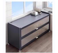 Armario de almacenamiento con diseño de puerta con interruptor abatible, estante para microondas para cocina, armario grande para platos, ollas y sartenes