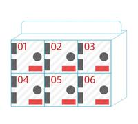 Armario de almacenamiento de acrílico transparente para teléfono móvil, caja portátil con cerraduras para una organización segura en la escuela, oficina y reuniones