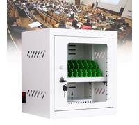 Armario de almacenamiento de carga segura para teléfonos, 60 puertos USB, ruedas giratorias, aleación ligera, ideal para aulas y bibliotecas, dispositivo móvil.