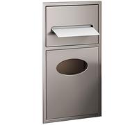 Armario de almacenamiento de ducha empotrable impermeable con soporte para papel higiénico y cubo de basura para baño y espacio vital