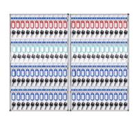 Armario de almacenamiento de llaves con cerradura 24180 montado en la pared, organizador de llaves de aluminio duradero para puerta de hospital/soporte de llaves de coche, solución segura de gestión