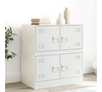 Armario de almacenamiento de metal para oficina y hogar, versátil aparador buffet antracita, 67 x 39 x 73 cm, perfecto para cocina, sala de estar, espacio de trabajo y soluciones de organización