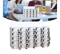 Armario de almacenamiento de pared con 30 ranuras para una organización segura en oficinas y salas de reuniones