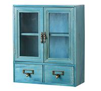 Armario de almacenamiento de zapatos de madera con cajón de archivos vintage, organizador de escritorio rústico y estuche para banco de trabajo, 1 archivador de madera vintage para zapatos y archivos