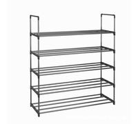 Armario de almacenamiento de zapatos, organizador de zapatos de metal para 38 pares, organizador de entrada de fácil montaje, diseño que ahorra espacio, duradero y elegante zapatero