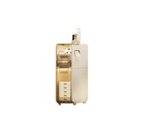 Armario de almacenamiento delgado para baño con cajones y ruedas, torre alta impermeable para espacios pequeños, organizador de gran capacidad de 2 niveles para cocina y baño