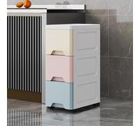 Armario de almacenamiento delgado y alto para baño o cocina, multifuncional, con cajones, solución de ahorro de espacio para organizar lo esencial