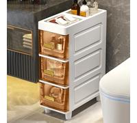 Armario de Almacenamiento Estrecho para baño: estantería Vertical angosta, Organizador de Suelo Alto, Mueble Que Ahorra Espacio para baños pequeños, solución de Almacenamiento eficiente, IDE