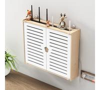 Armario de almacenamiento montado en la pared, caja oculta para enrutador WiFi, organizador para uso doméstico y de oficina