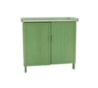 Armario de almacenamiento para exteriores con puertas, caja de almacenamiento vertical resistente a la intemperie, estantes extraíbles, fácil de montar para patio y jardín