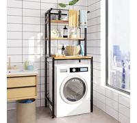 Armario de almacenamiento para lavadora, estante de 3 niveles para lavadora de carga frontal, ahorro de espacio, muebles de baño, lavandería, solución de almacenamiento