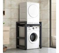 Armario de almacenamiento para lavadora, estante para baño, cocina, cuarto de lavado, kit de apilamiento para lavadora y secadora, unidad de almacenamiento resistente de 300 kg de capacidad