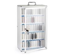 Armario de almacenamiento para teléfono móvil con cerraduras numeradas, 60 ranuras para uso escolar y de oficina, diseño transparente ideal para exámenes y entornos de trabajo