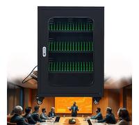 Armario de almacenamiento para teléfono móvil y estación de carga USB, gabinete de carga recargable, para escuela, iglesia, aeropuerto