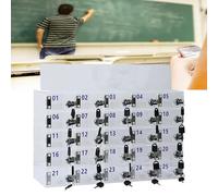 Armario de almacenamiento seguro de acrílico para teléfono, 100 compartimentos para aulas, oficinas y fábricas, ideal para escuelas y lugares de trabajo con mecanismo de bloqueo