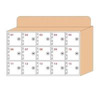 Armario de almacenamiento transparente montado en la pared, caja de bloqueo seguro para fábricas, escuelas y estudiantes, con capacidad para 6 a 100 dispositivos, perfecto para lugares de trabajo y