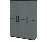 Armario de altura completa en polipropileno, material reciclable y ecológico sostenible, está equipado con bisagras de acero y estantes ajustables, dimensiones L 1020 x P370 x H 1.630 mm.