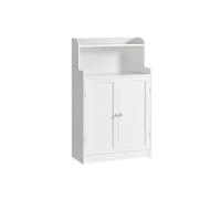 Armario de Baño con 2 Puertas 30 x 60 x 100 cm Blanco Nube