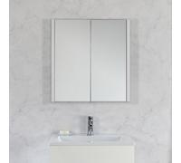 Armario de Baño con Espejo Doble y Dos Repisas 650mm x 600mm Mueble Baño Espejo