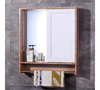 Armario de baño con espejo, organizador de almacenamiento montado en la pared para baño, dormitorio y entrada