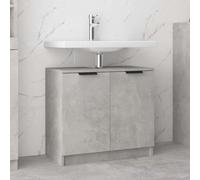 Armario de Baño con Lavabo 2 Puertas, Mueble de Almacenamiento para Cuarto de Baño con Encimera Práctica, Diseño Elegante y Estructura Resistente de Madera