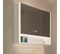 Armario de baño Grande con Espejo y Espacio de Almacenamiento, botiquín de Pared para organizar el baño (60 cm)