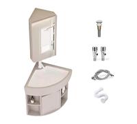 Armario de baño independiente con fregadero integrado y espejo montado en la pared, placa de aluminio de alta definición, diseño de esmalte suave, ideal para espacios compactos