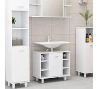 Armario de baño, utilizado para baño, pasillo, sala de estar, despacho, color blanco, 60 x 32 x 53,5 cm, aglomerado