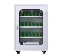 Armario de carga para teléfono móvil, carrito de estación de carga recargable con 30 ranuras para aeropuerto de iglesia escolar, casillero de carga portátil para teléfono celular