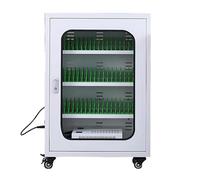Armario de carga recargable para teléfono móvil con 60 ranuras, gabinete de carga portátil con ruedas, cerradura de combinación, estación de teléfono celular para escuela, iglesia, aeropuerto, color