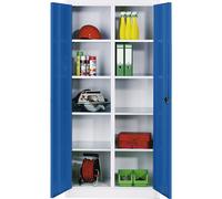 Armario de chapa de acero para material C+P, 8 baldas