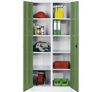 Armario de chapa de acero para material C+P, 8 baldas