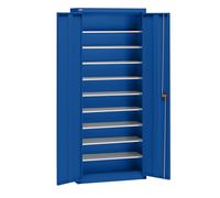 Armario de chapa de acero para material eurokraft pro, altura 1575 mm