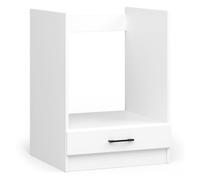 Armario de cocina para horno akord s60 oliwia blanco 60 cm 1 puerta frente en color blanco 1 estante 60x55x82 cm