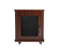 Armario de consola multimedia con espacio de almacenamiento, soporte resistente para componentes de audio/video, ideal para organizar reproductores de DVD, cajas de cable y consolas de juegos