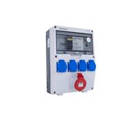 Armario de distribución TD-S/FI 16A/5P 4x230V FR botón DV-1482-F