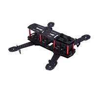 Xinwoer Juego de Marco de Drone con Tornillo, 2 Tipos de Dispositivo RC Kit de Marco de Drone para Avión Cuadricóptero 250MM RC para QAV250(Fibra de Carbono)