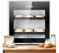 Armario De Fermentación De Masa Comercial Acero Inoxidable De 40 Litros Con Temperatura Ajustable (20-50 °C) Control De Humedad For Masa Madre Pan Artesanal Pizza Y Masa(220v)