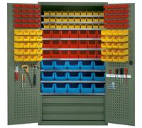 Armario de gran capacidad mauser, 9 baldas, 146 cajas visualizables, 3 cajones