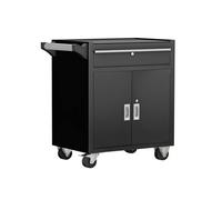 Armario de herramientas móvil de alta resistencia, carrito de herramientas portátil de acero con ruedas y 1 cajón para taller, garaje y uso mecánico, solución de almacenamiento industrial duradera