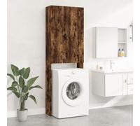 Armario de lavadora color roble ahumado 64x25,5x190 cm,Casa y jardín,Accesorios para electrodomésticos,Accesorios para electrodomésticos de lavandería,Accesorios para lavadoras y secadoras-813191