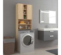 Armario de lavadora color roble Sonoma 64x25,5x190 cm,Casa y jardín,Accesorios para electrodomésticos,Accesorios para electrodomésticos de lavandería,Accesorios para lavadoras y secadoras-808425