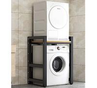 Armario de Lavadora de Tambor, Unidad de Almacenamiento de máquina sobre Lavadora, Kit de apilamiento para Lavadora y Secadora, para Lavadora para baño, Cocina, balcón, lavandería, Carga 300KG