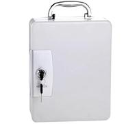 Armario de Llaves Cerrado con Llave, 22 Posiciones - Montaje en Pared o Portátil con Asa, Ideal para Garaje, Oficina y Comunidad