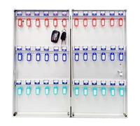 Armario de llaves montado en la pared para llaves de coche, organizador de llaves portátil grande con llaveros coloridos y calcomanías, caja de almacenamiento de llaves con cerradura para valets y uso