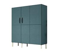 Armario de lona plegable resistente con barra para colgar, armario de almacenamiento portátil para dormitorio, sala de estar, habitación de alquiler (color C, tamaño: 125 x 45 x 175 cm)