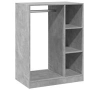 Armario de madera de ingeniería gris hormigón 77x48x102 cm,Productos del hogar,Organización y almacenamiento,Almacenamiento de ropa y armarios,Organizadores de vestidores y perchas de barra-840810