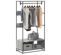 Armario de madera de ingeniería gris Sonoma 90x50x180 cm,Productos del hogar,Organización y almacenamiento,Almacenamiento de ropa y armarios,Organizadores de vestidores y perchas de barra-849297