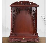Armario de madera maciza con panel de almacenamiento extraíble, estilo chino, mesa de oración budista para culto en casa